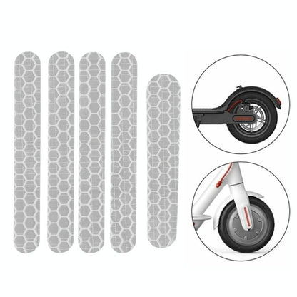 Reflective Stickers for Ninebot Es1 Scooter - White