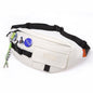 Chest Shoulder Messenger Bag Badge - White + Badge + Lanyard