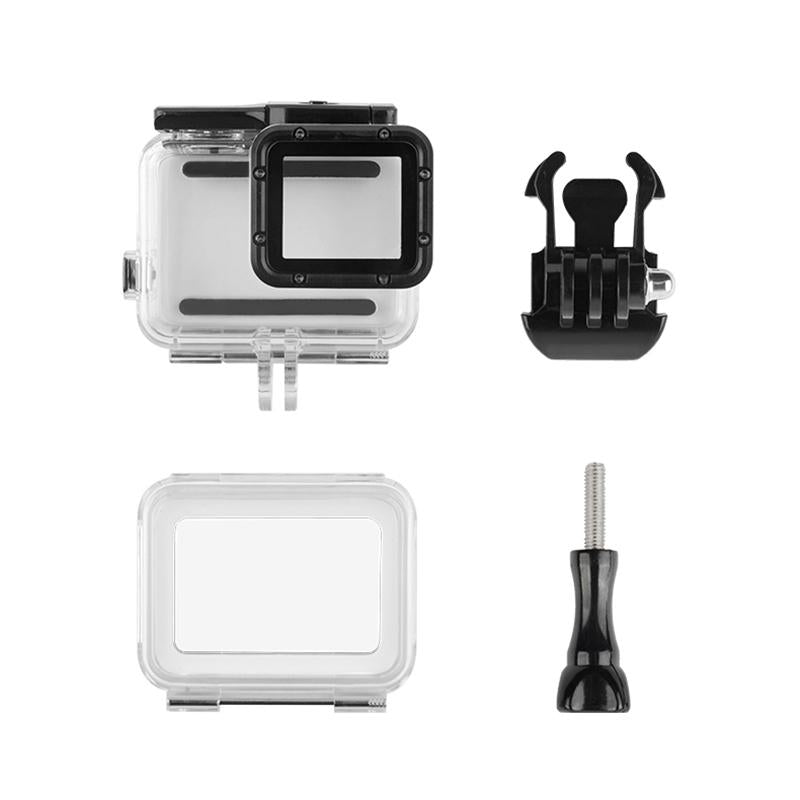 Waterproof Touch Back Cover For Gopro Hero7 - White / Silver