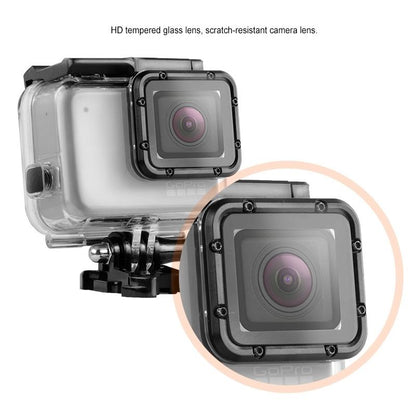 Waterproof Touch Back Cover For Gopro Hero7 - White / Silver