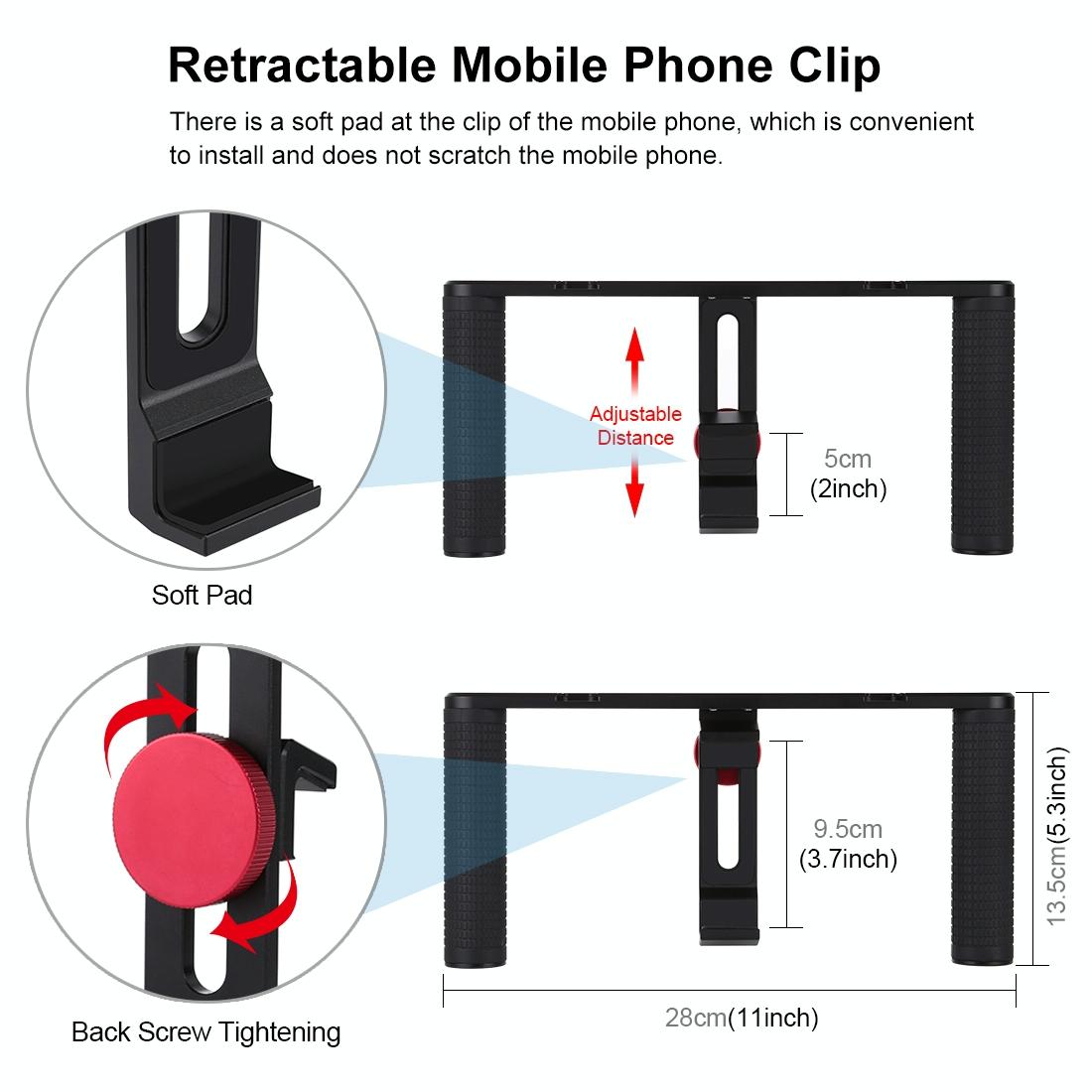 4-In-1 Vlogging Kit With 4.7 Ring Light Mic Tripod & Stabilizer