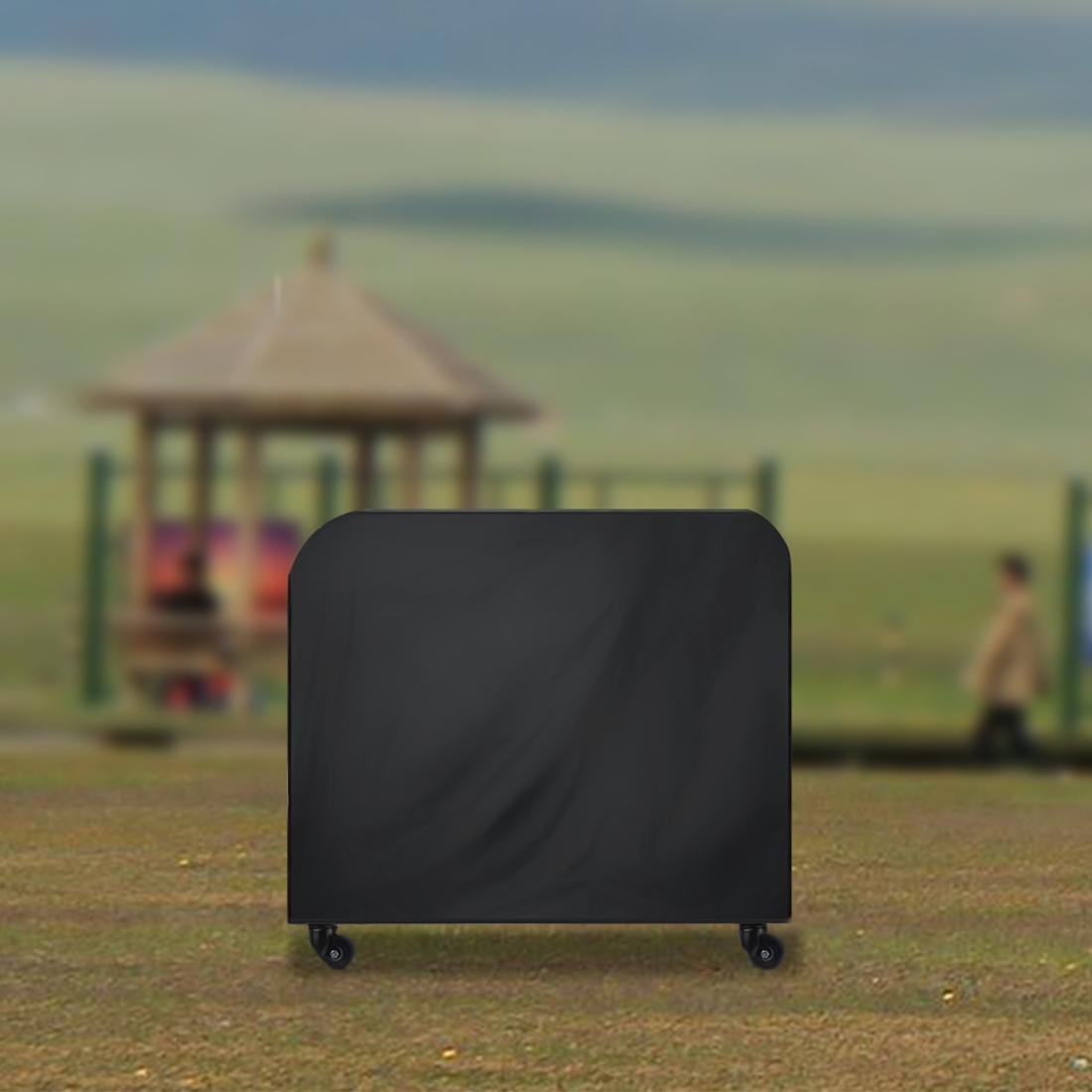 Waterproof 210D Oxford Cloth Bbq Grill Cover - Anti-Uv Dust-Proof Foldable - Fits Gas Charcoal Electric - 190X71X117Cm - Black
