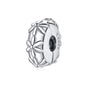 925 Sterling Silver Flower Bead Bracelet / Necklace Accessory Set