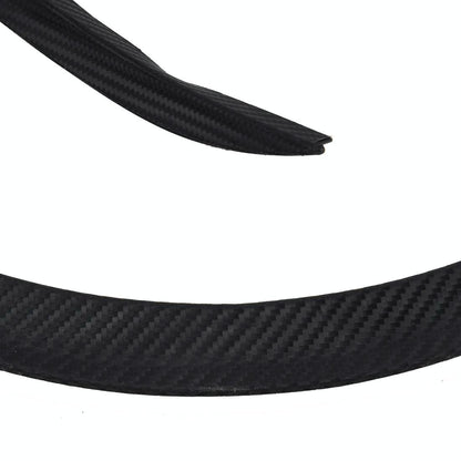 2 Pcs 45Cm Car Stickers Rubber Large Round Arc Strips Universal Fender Flares Wheel Eyebrow Decal Sticker Eyebrow Car-Covers Black Striped Round Arc Strips - 54Cm