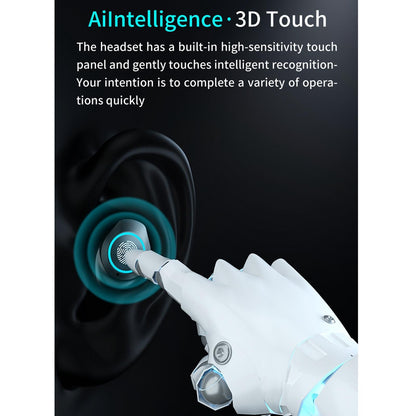 Waterproof Wireless Bluetooth Earphones with Touch Screen and Charging Box