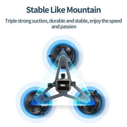 Car Mount For Action Camera With Suction Cup