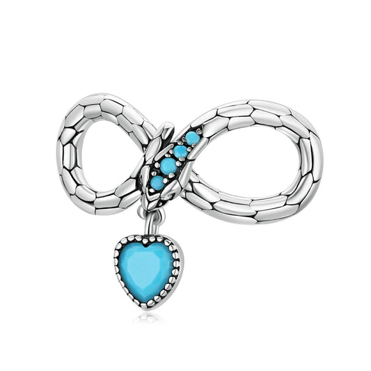 925 Sterling Silver Snake Love Beads For Diy Bracelets & Necklaces