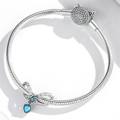 925 Sterling Silver Snake Love Beads For Diy Bracelets & Necklaces