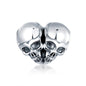 925 Sterling Silver Skull Beads For Diy Bracelets & Necklaces