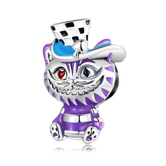 925 Sterling Silver Cat Bead For Diy Bracelet Or Necklace