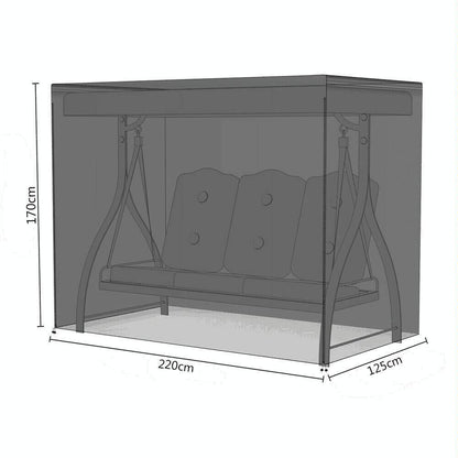 Waterproof Swing Dust Cover For Outdoor Garden Rocking Chair - 220X125X170Cm Size