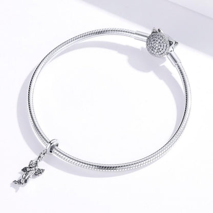 925 Sterling Silver Handmade Cupid Pendant Diy Accessory