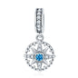 925 Sterling Silver Compass Pendant Necklace