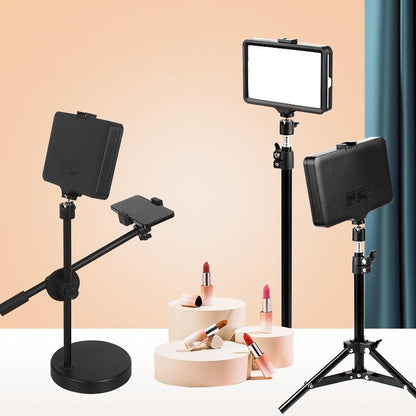 Adjustable 6 Flat-panel Live Fill Light with Overhead Bracket - 3200-5500k