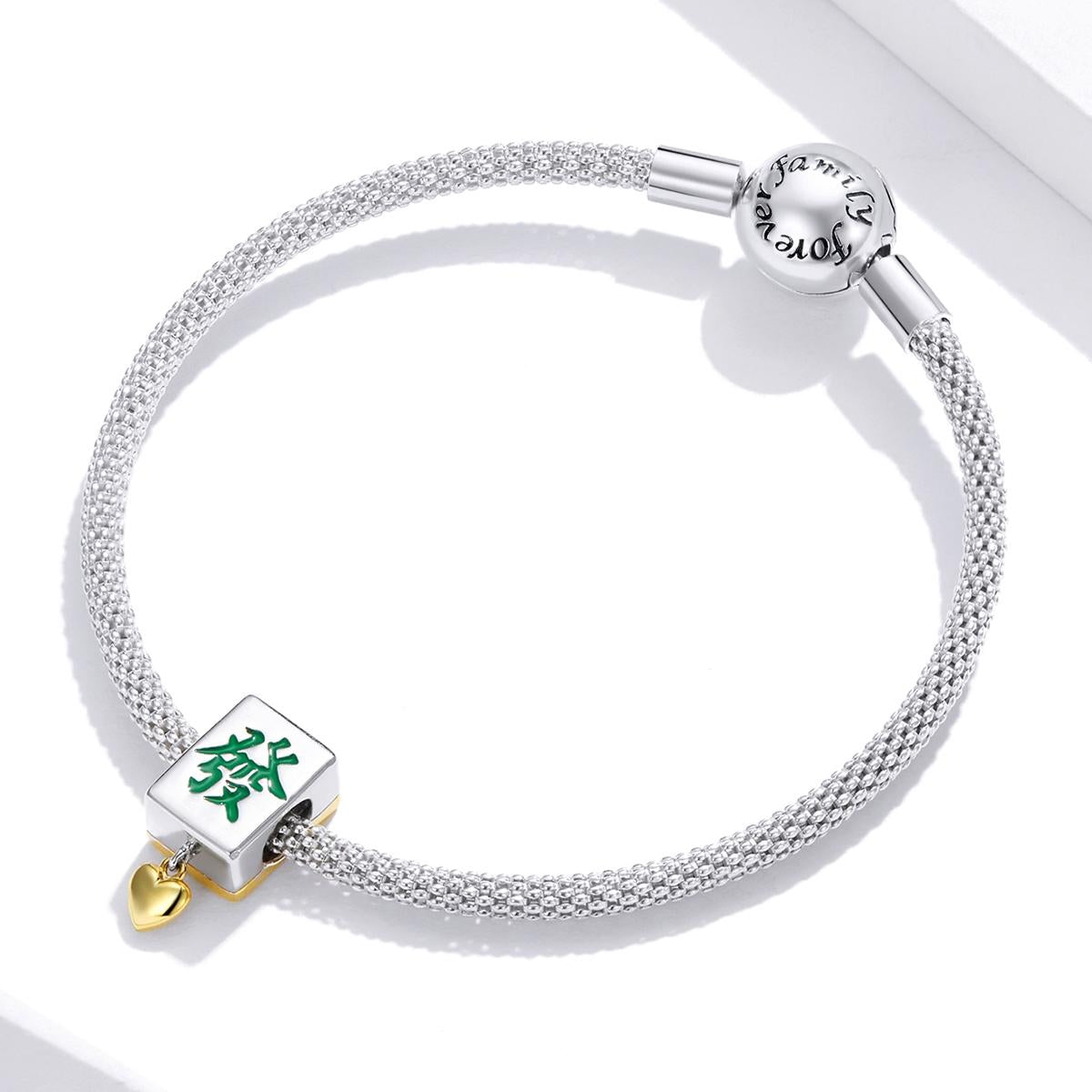925 Sterling Silver Mahjong Beads For Diy Bracelets & Necklaces