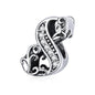 925 Sterling Silver Relief Number Series 0 9 Beads For Diy Bracelets And Necklaces Style - 8