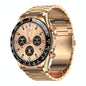 Smart Bluetooth Calling Watch With Nfc Function - Gold Steel
