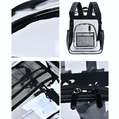 Waterproof Pvc Backpack for Students - Compact and Durable - Candy Colour Pink