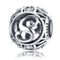 925 Sterling Silver 26 English Letter Beads For Diy Bracelets & Necklaces Style - S