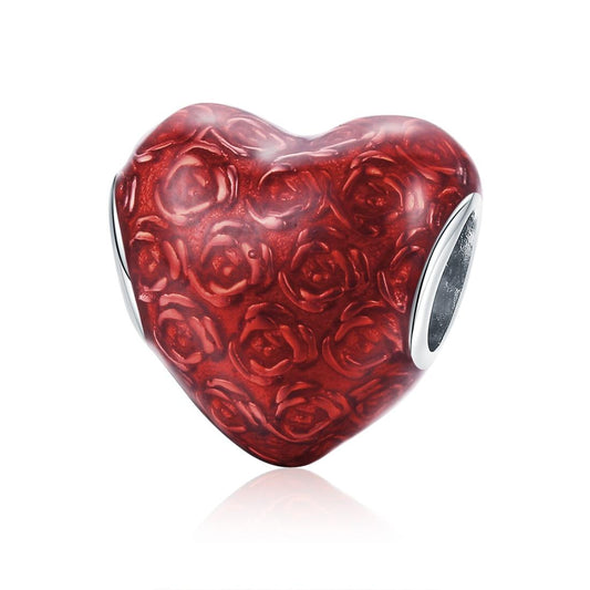 925 Sterling Silver Red Love Diy Bracelet Necklace Beads