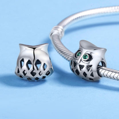 925 Sterling Silver Gemstone Inlaid Beads