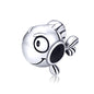 925 Sterling Silver Simple Fish Bead Bracelet / Necklace Accessory
