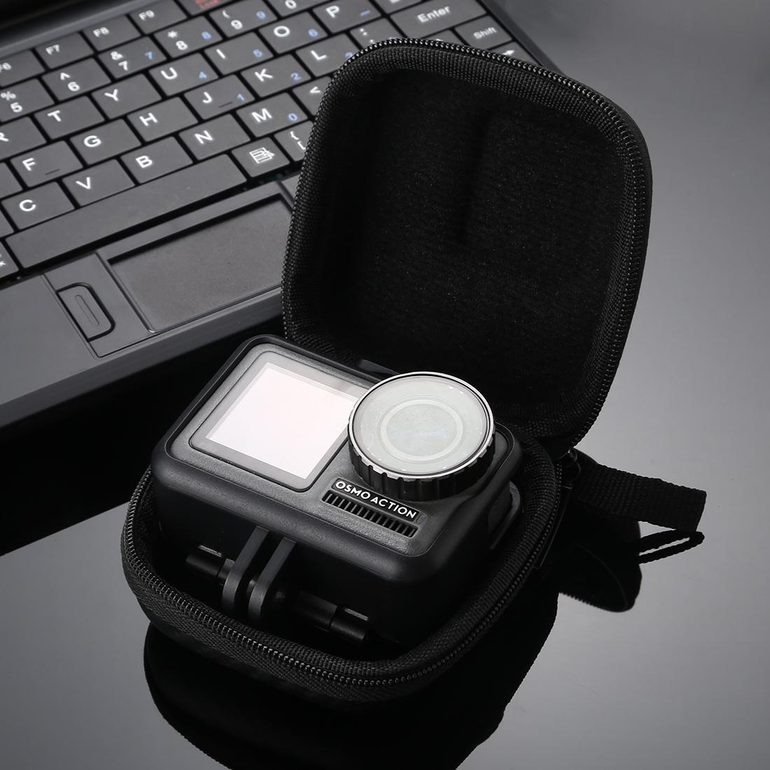 Compact Carbon Fiber Camera Storage Bag For Dji Action Gopro Mijia And More