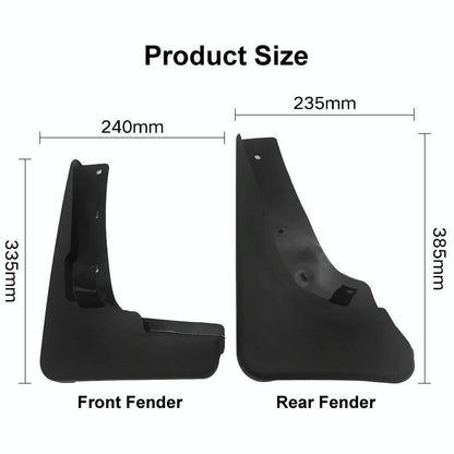 For Nissan X-Trail T31 2008-2013 4Pcs / Set Car Auto Soft Plastic Splash Flaps Fender Guard