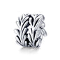925 Sterling Silver Simple Seaweed Bead Bracelet / Necklace Set