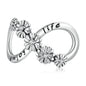 925 Sterling Silver Floral Bead Bracelet / Necklace Accessory