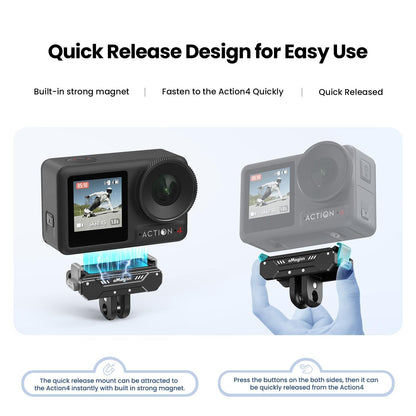 Quick Release Magnetic Camera Mount for Dji Action 4 / 3 - Amagisn