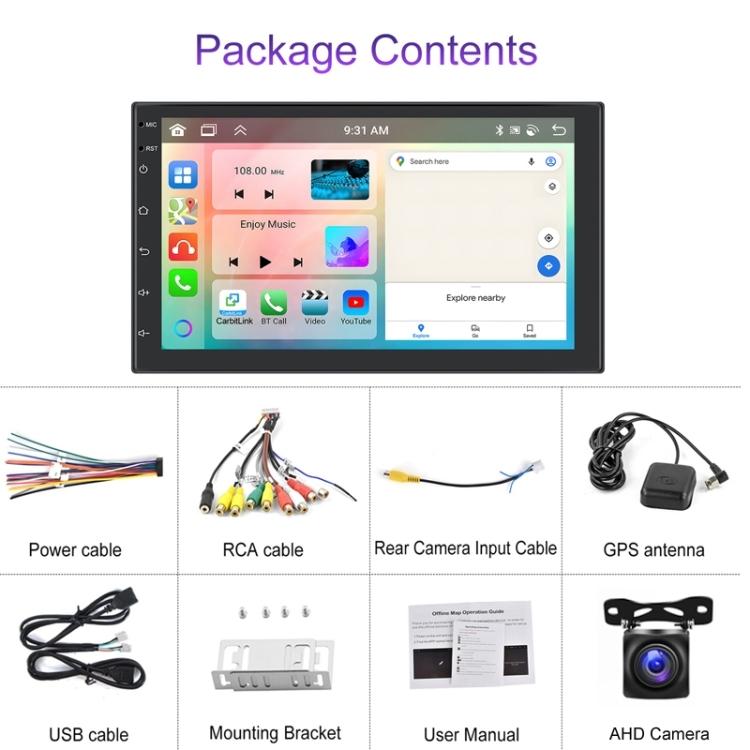 10.1 Inch Android 13.0 Carplay Navigation Monitor - Standard