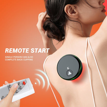 Smart Cupper With Light: Electric Heated Scraping Massage Tool - Black
