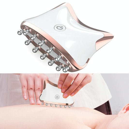 Colour Light Meridian Dredging Massager Sm-2102 - White Gold