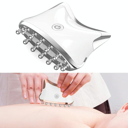 Colour Light Meridian Dredging Massager Sm-2102 - White Gold