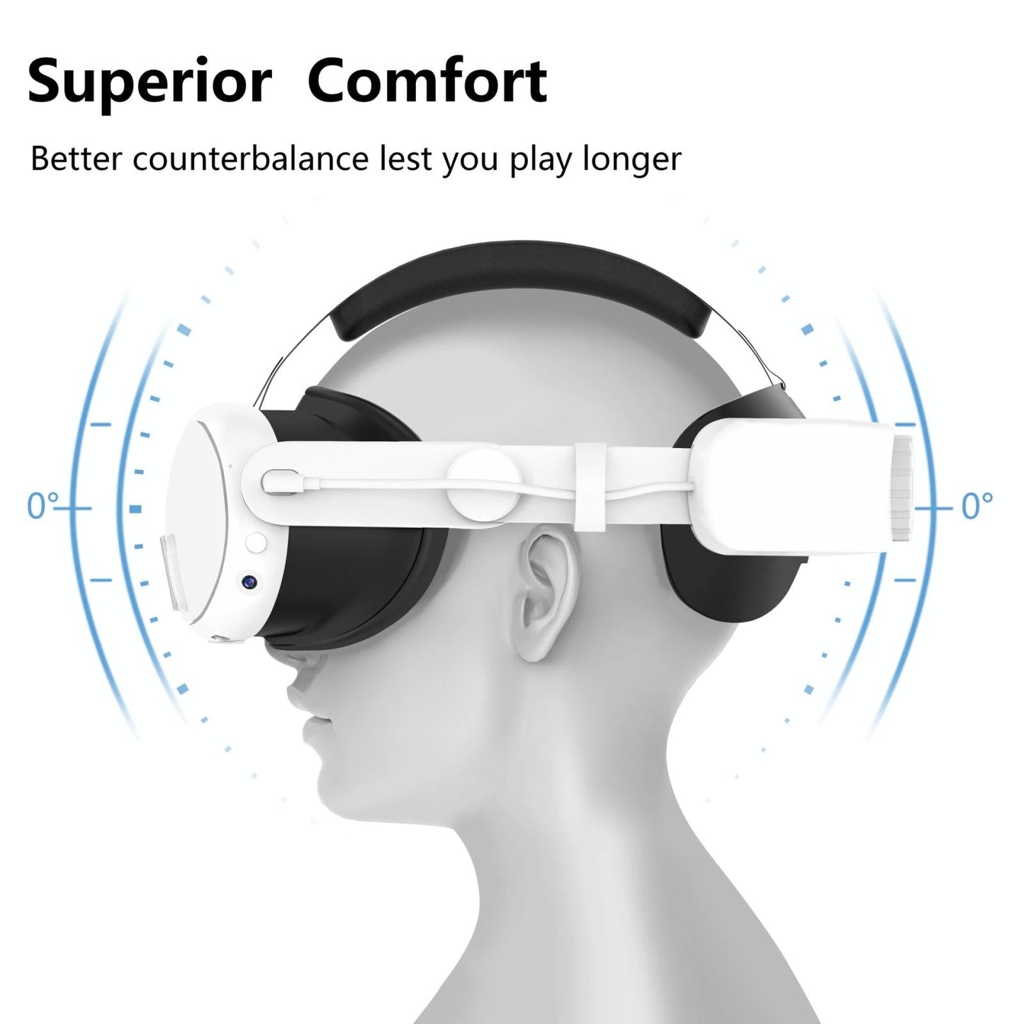 6000mah Rechargeable Headband for Meta Quest 3
