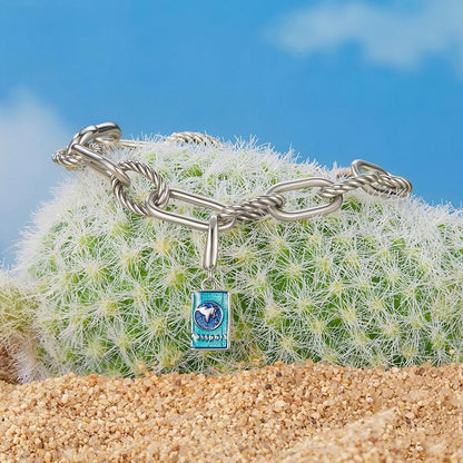 925 Sterling Silver Openable Passport Pendant For Travel