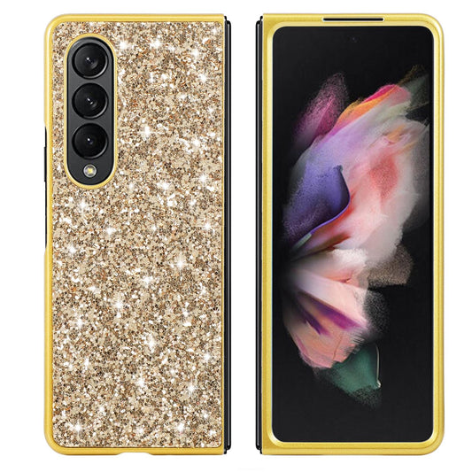 Glitter Tpu Shockproof Case for Samsung Galaxy z Fold 4 - Gold