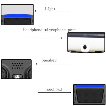 Wireless Dual-vibration Gamepad for Ps4 with Bluetooth and Six-axis Control Red