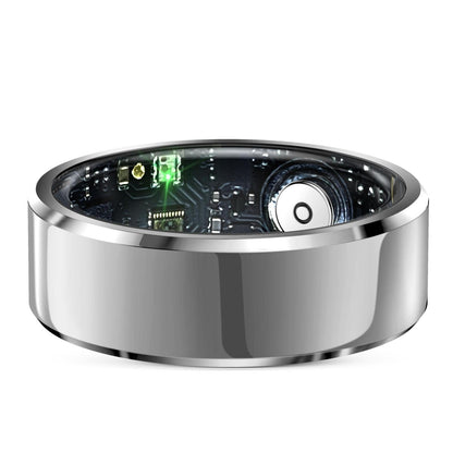 Smart Ring With Heart Rate Blood Oxygen And Sleep Monitoring - R6 Size 8 - Black