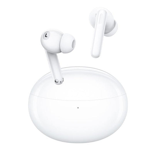 Wireless Active Noise-cancelling Earbuds for Music and Gaming - White