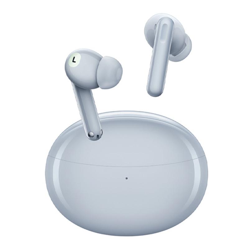 Wireless Active Noise-cancelling Earbuds for Music and Gaming - White
