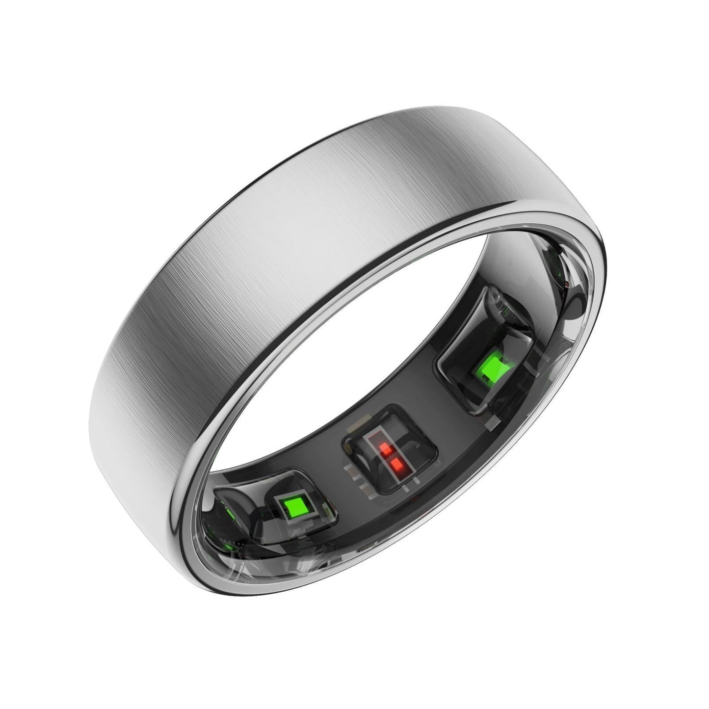 Smart Ring Heart Rate Blood Oxygen Sleep Sports Size 7 - Black
