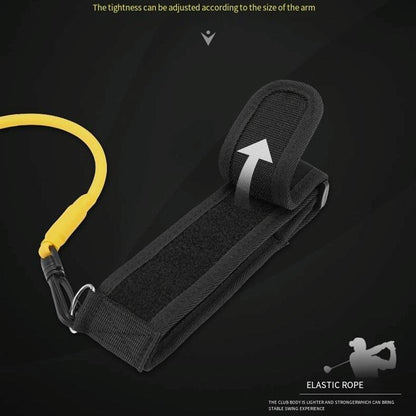 Swiping Force Golf Wave Elastic Rope Exerciser - Auxiliary For Improved Swing