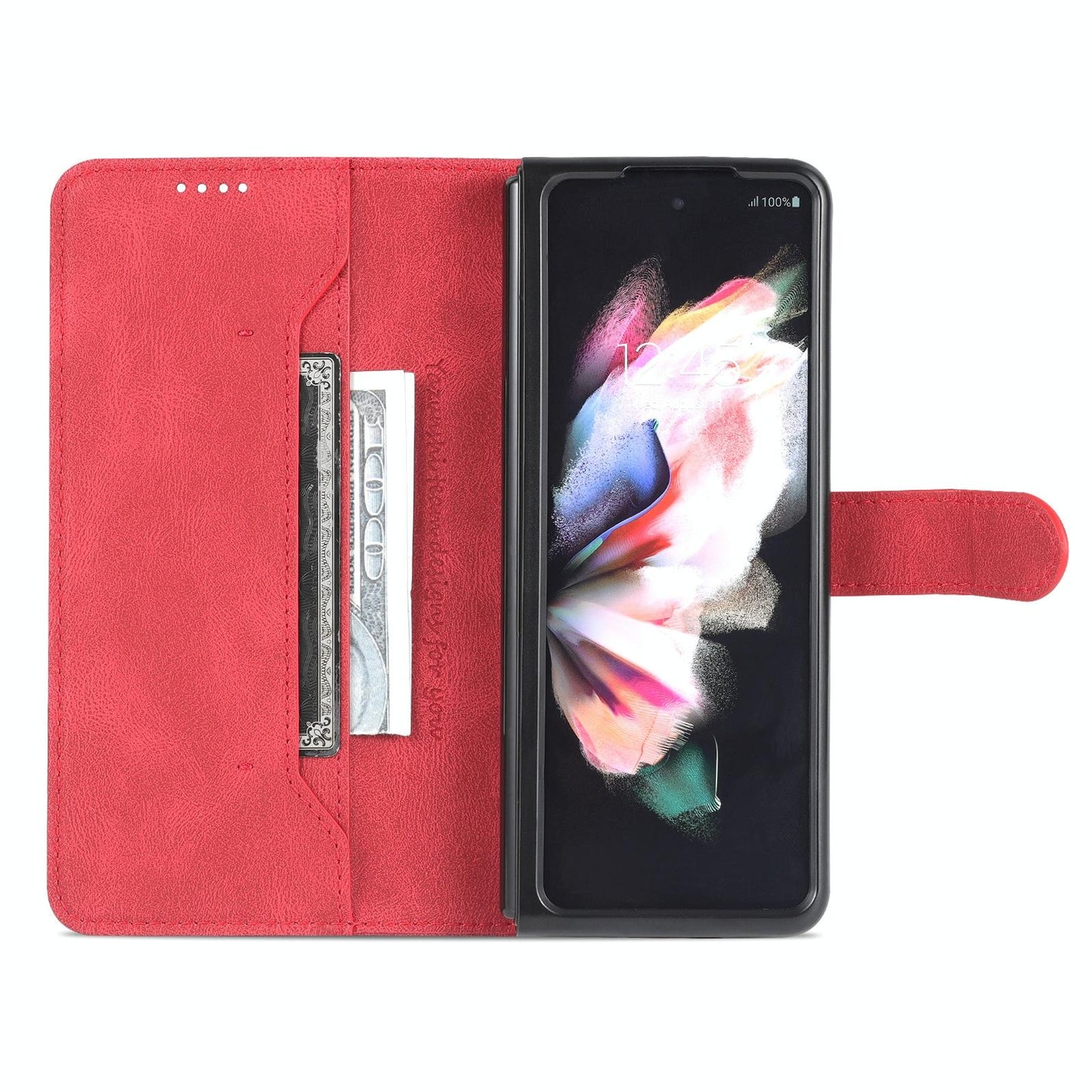 For Samsung Galaxy Z Fold4 5G Horizontal Flip Tpu Phone Case - Blue