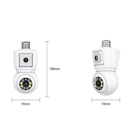 Waterproof Wifi Dual Lens Camera With Motion Detection And Two-Way Audio