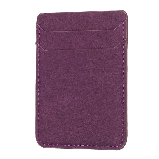 Frosted Card Bag Sticker For Mobile Phones - Dark Purple