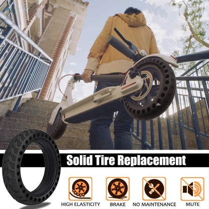 8.5 Electric Scooter Tire for Xiaomi Mijia M365 / M365 Pro - Honeycomb Anti-explosive Rubber - Black
