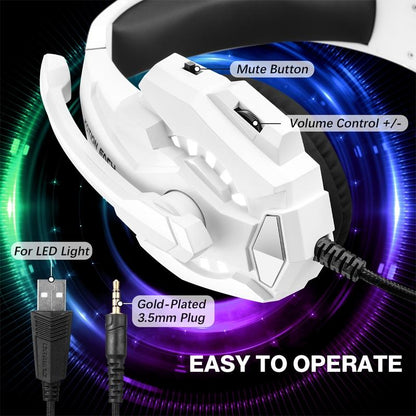 Pro Gaming Headset With Mic 2.1M Cable - Black