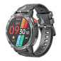 1.6 Inch Round Screen Bluetooth Smart Watch Support Health Monitoring & 24 Sports Modes Black